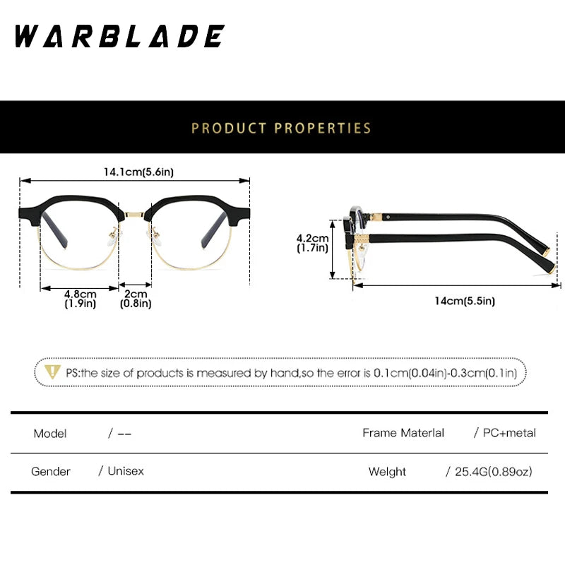 Fashion Anti Blue Light Sun Glasses Men Women Computer Anti Radiation Glasses Outdoor Shades Eyeglasses Round Punk Frame Eyewear