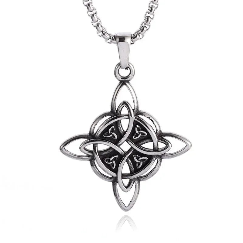 Retro Neptune Poseidon Trident Necklace Ukraine National Emblem Pendant Men\\\\\\'s Fashion Cool Trendy Jewelry Accessories