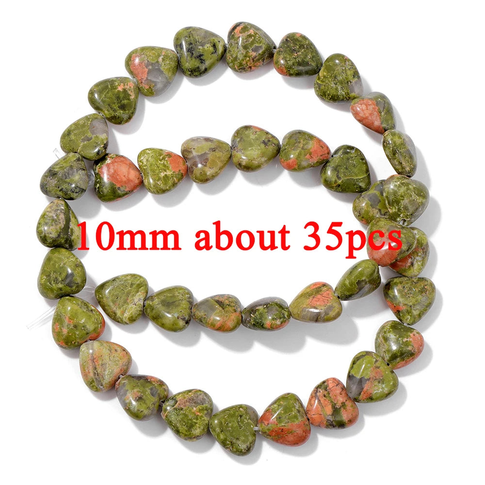 Wholesale Natural Unakite Stone Bead Green Jasper Loose Spacer Beads For Jewelry Making DIY Bracelet Necklace Accessories Supply