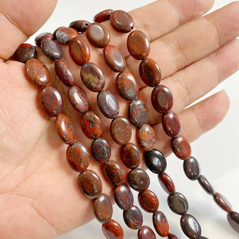 100% Natural Red Jasper Stone Bead Oval Cube Round Irregular Shape Chips Beads Fit Jewelry Making DIY Bracelet Necklace Earrings