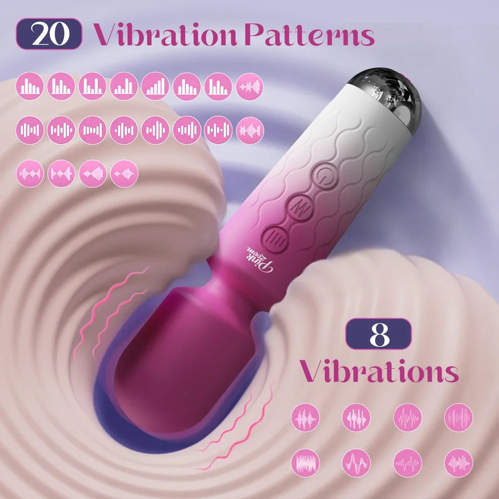 Powerful AV Vibrator Magic Wand 20 Speeds Clitoris Stimulator Sex Toys for Women G spot Massager Adult Female Sex Erotic Product