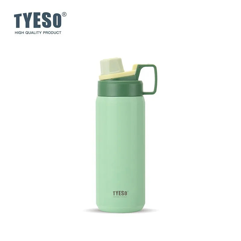 TYESO Insulated Water Bottle Stainless Steel Capacity Portable Tumbler for Outdoor Sports Fitness Travel Leakproof Ice Cold Cup