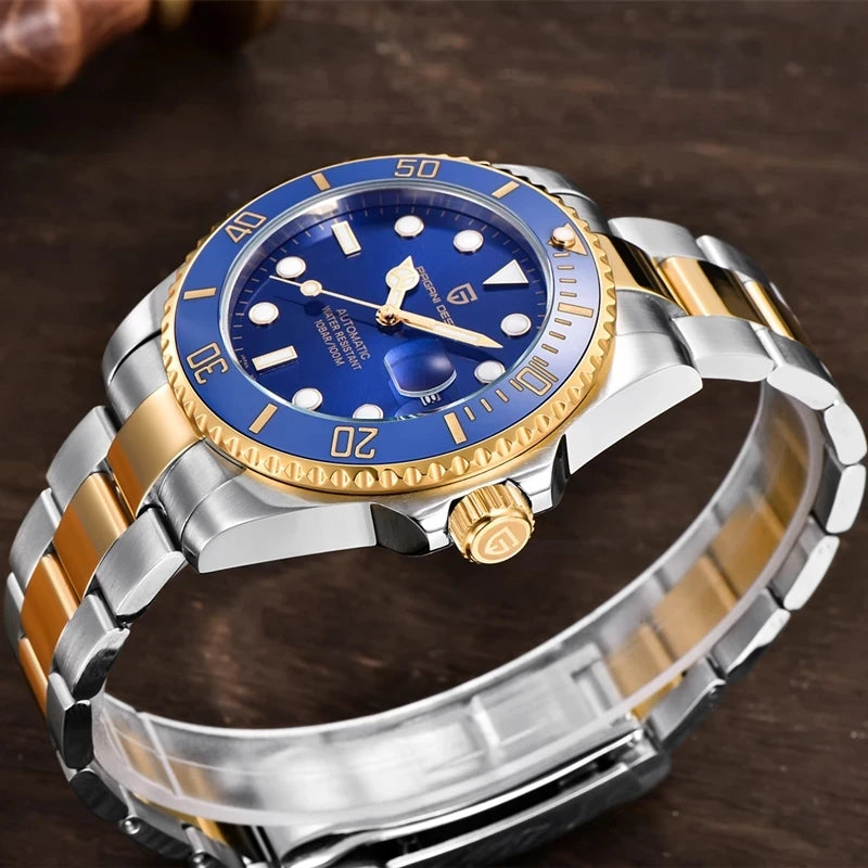PAGANI DESIGN Top Brand Men's Mechanical Watch Japanese Movement 100m Waterproof Sapphire Glass Men's Automatic Watch