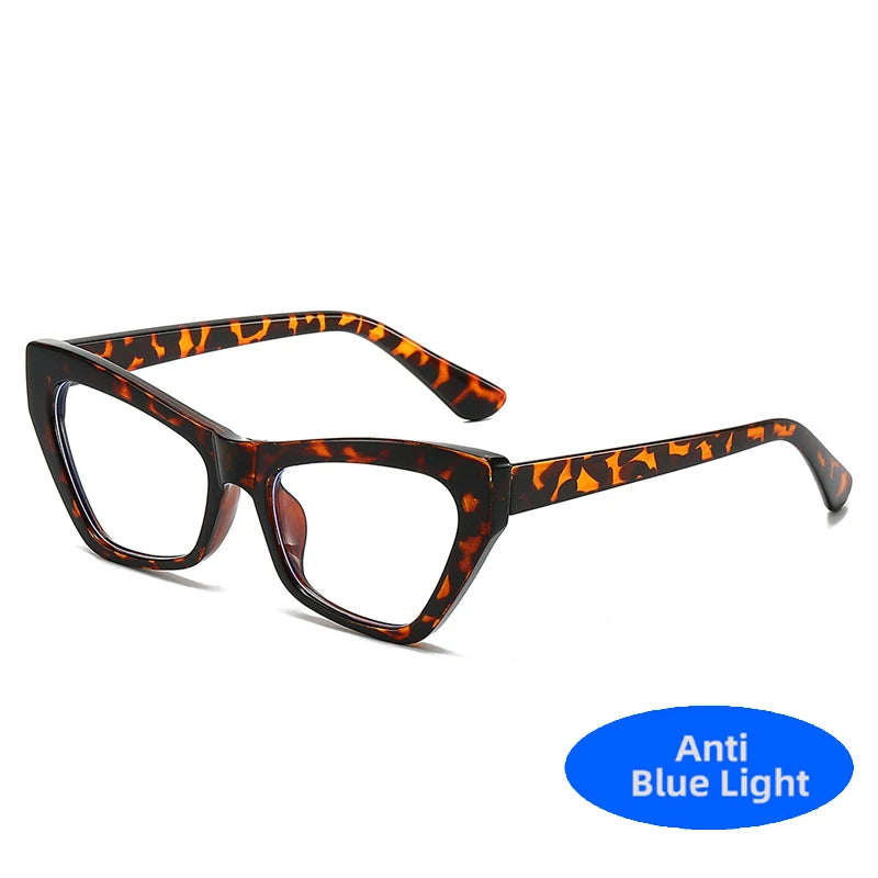 Anti Blue Light Cat Eye Glasses Women 2025 New Luxury Small Frame Y2K Punk Eyeglasses Vintage Computer Goggles Gafas De Lectura