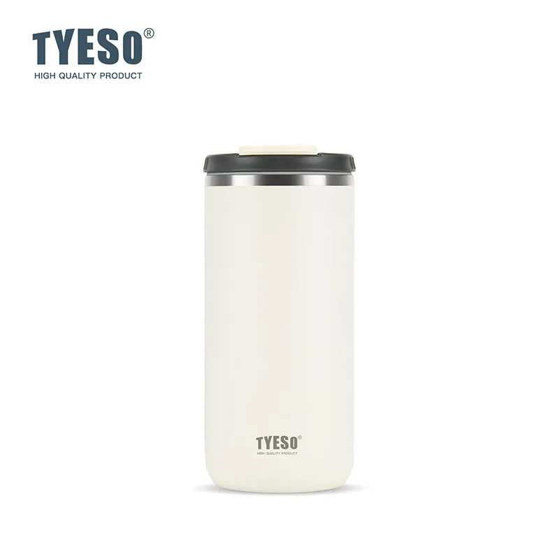 Tyeso Water Bottle 600/750ML Stainless Steel Tumbler Travel Mug Vacuum Leak-Proof Direct Drink Portable Office/Car/Coffee Cup