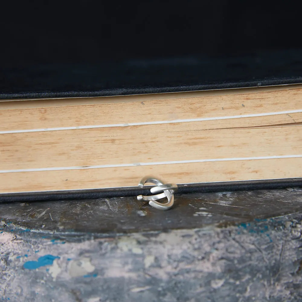 MKENDN Ohrclips aus 925er Sterlingsilber in X-Form für Damen und Herren – Kreative, schlichte Ohrklemmen ohne Ohrloch – Trendige Geschenkidee