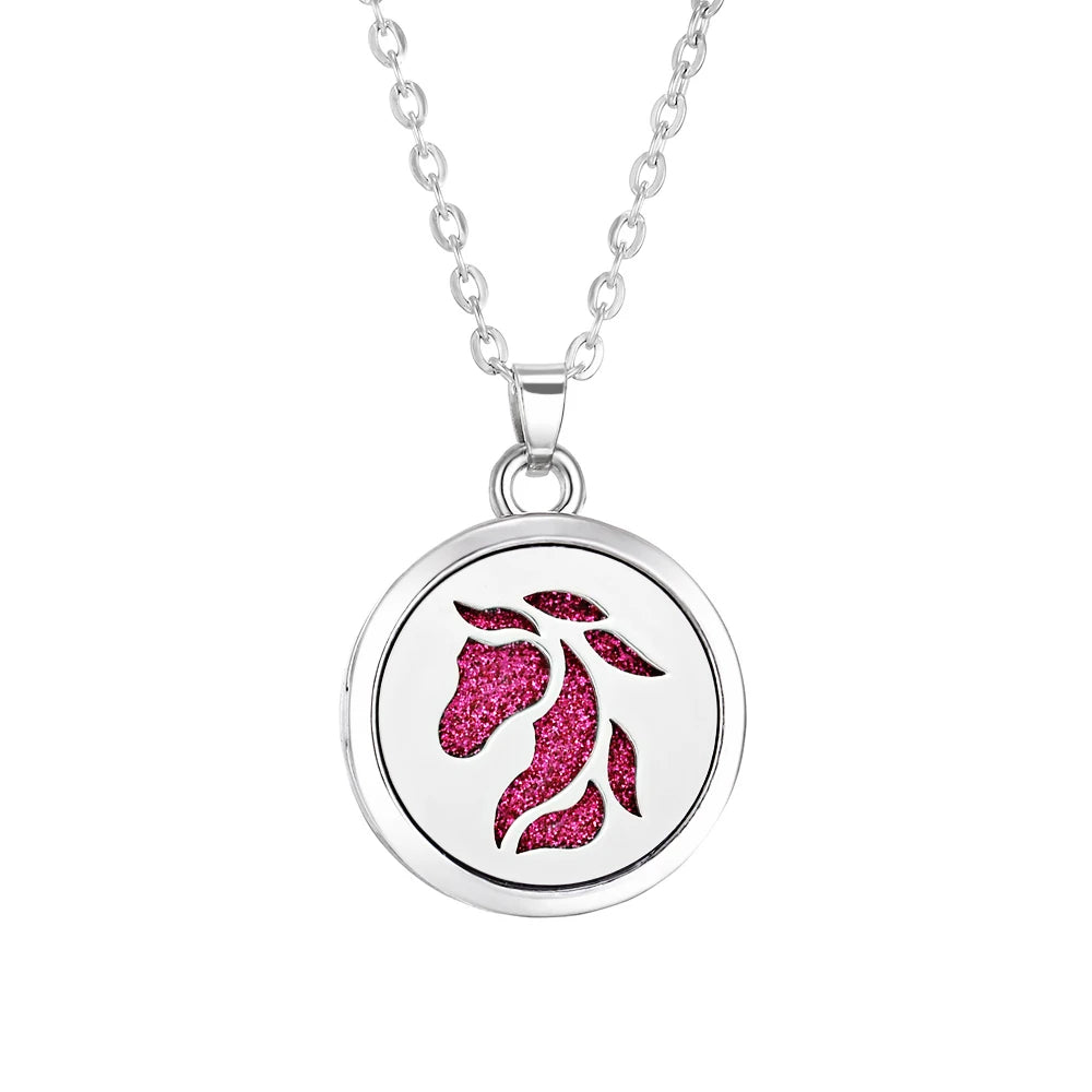 Tree of Life Aromatherapy Necklace Perfume Essential Oil Diffuser Alloy Stainless Steel  Locket Pendant Aroma Diffuser Necklace - Madeinsea©
