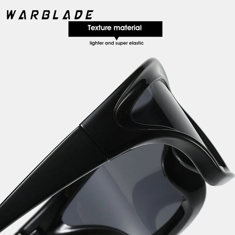 Fashion Oversized Cat Eye Sunglasses Men Women Y2K Punk 2025 New Luxury Brand Irregular Outdoor Sports Cycling Sun Glasses UV400