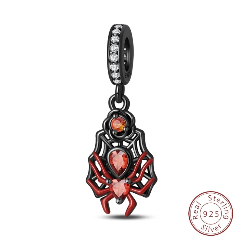 Halloween 925 Sterling Silver Design Charms Beads Pendants Suitable for Original Bracelet DIY Exquisite Making Jewelry