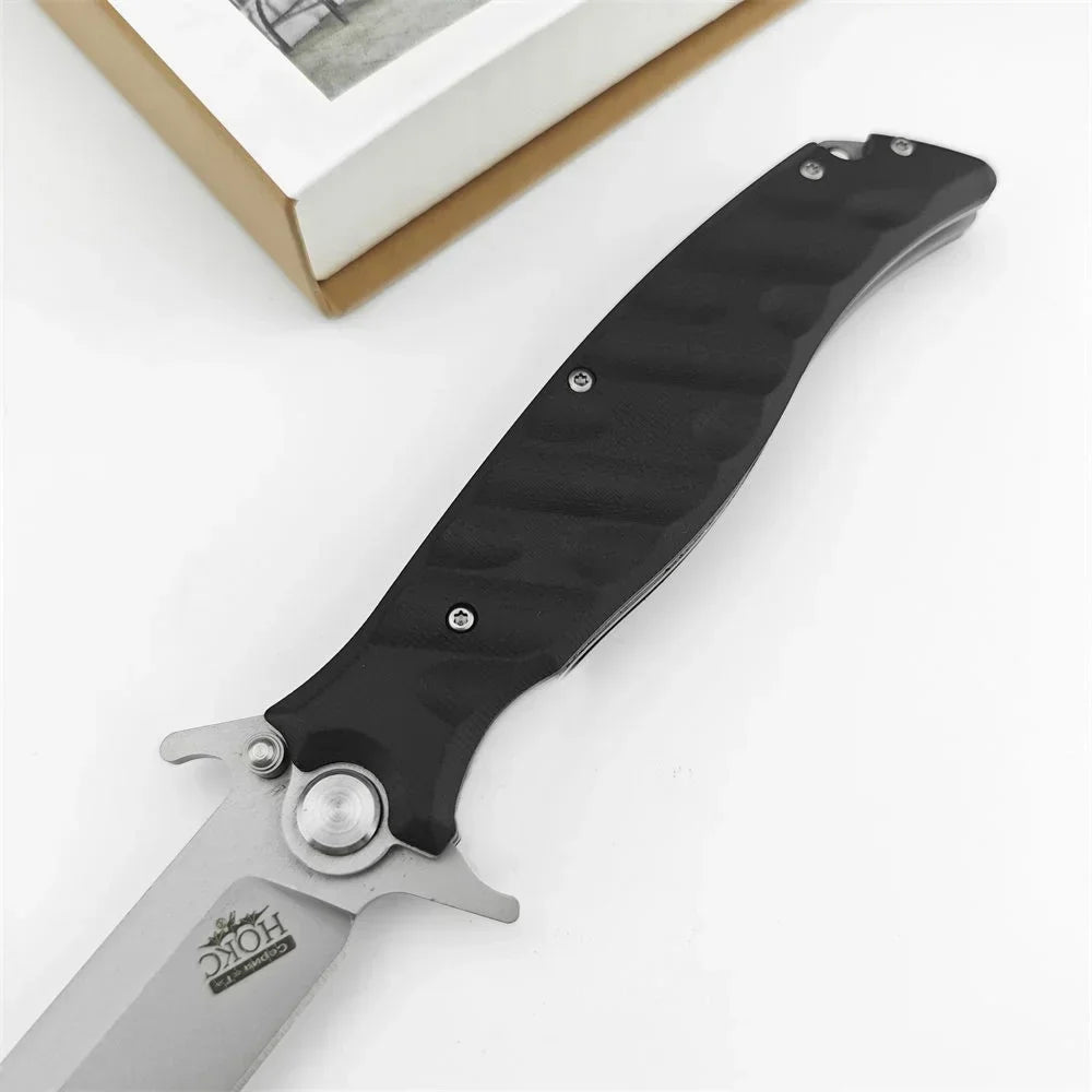 Russian HOKC Utility Folding Knife D2 Blade G10 Handle Pocket Portable liner lock Tactical Survival Hunting Rescue EDC knife - Madeinsea©