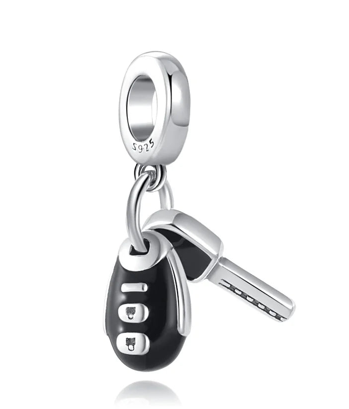 New European Style 925 Silver Black, Bagua, Watch Computer, Camera, Cat, Bead Pendant, Original Bracelet DIY Women's Jewelry