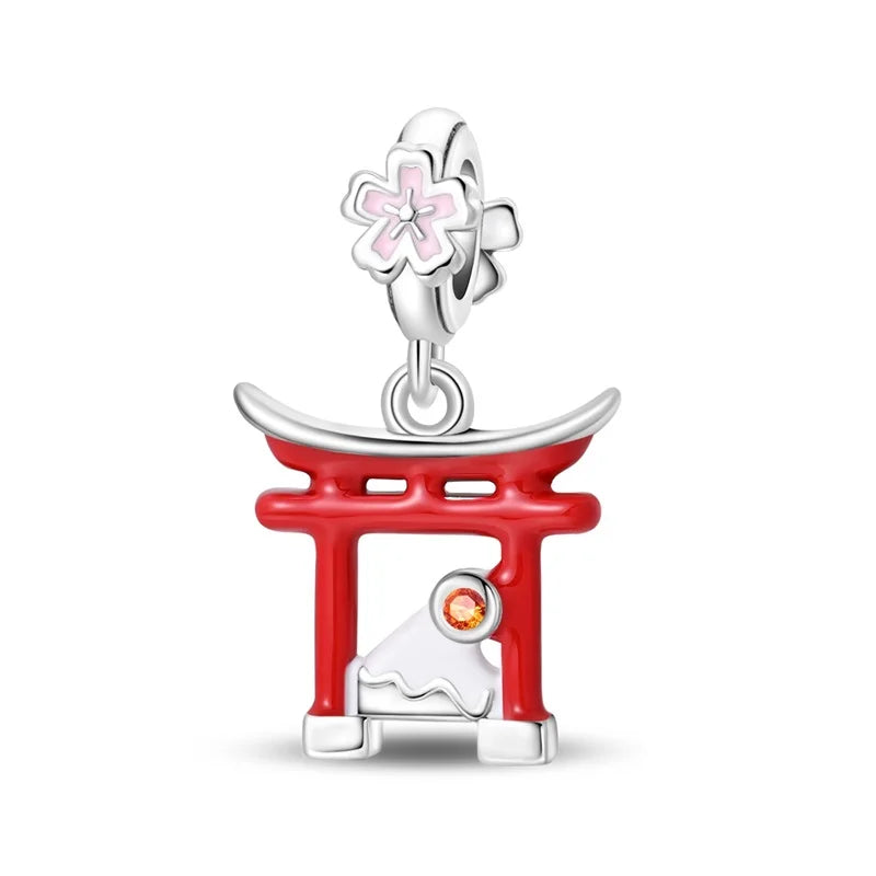 Hot Sale Charms Bead 925 Sterling Silver Winter Series Snowman Elk Christmas Pendants Fit Bangle Bracelet Necklace DIY Jewelry