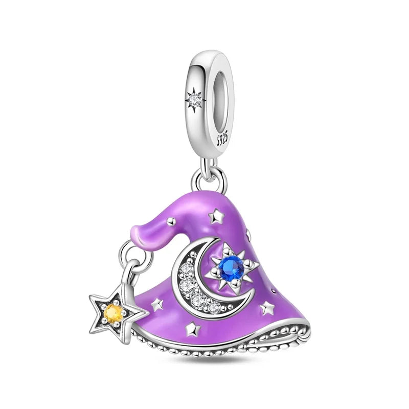 Hot Sale Charms Bead 925 Sterling Silver Winter Series Snowman Elk Christmas Pendants Fit Bangle Bracelet Necklace DIY Jewelry