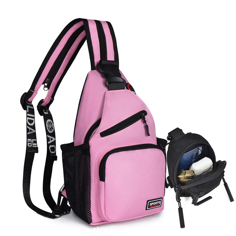 Geestock Convertible Backpack 2 in1 Small Sling Backpack for Women Crossbody Daily Bag Waterproof Chest Bag for Travel Hiking