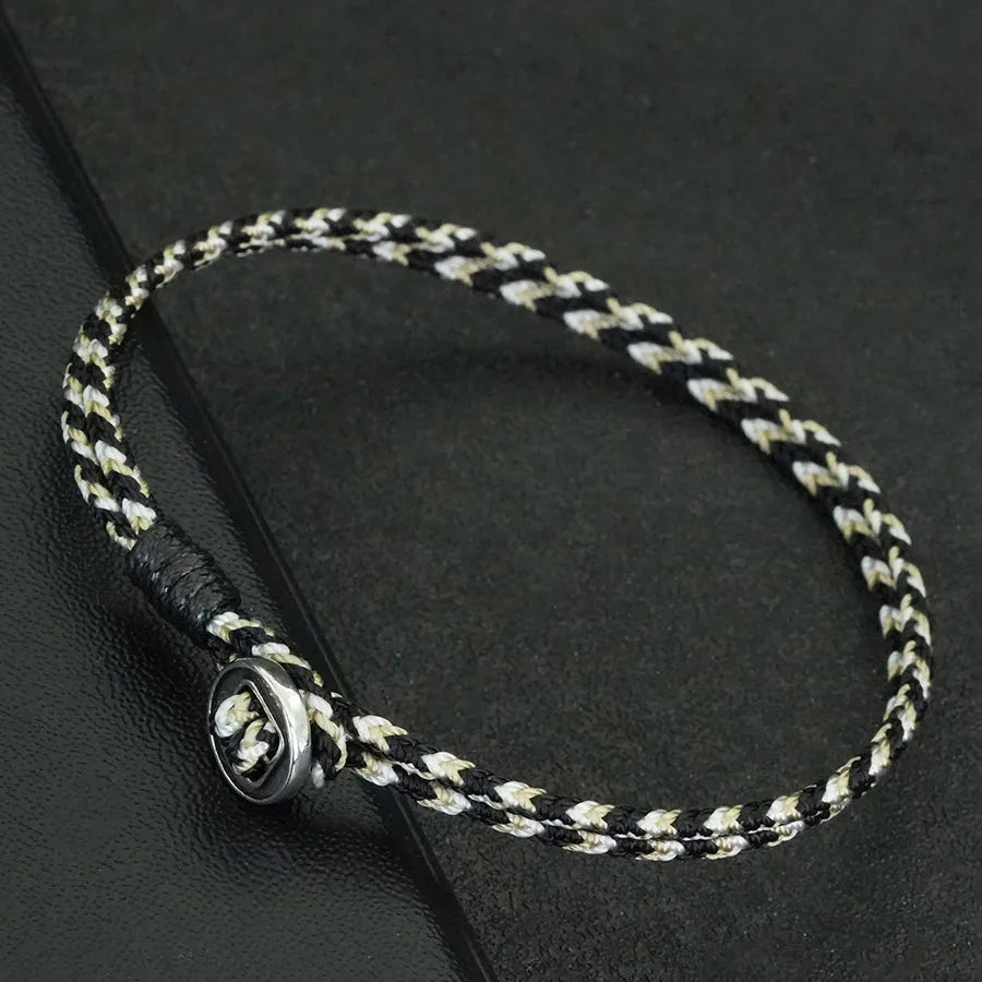 Retro Handmade Braided Rope Bracelet For Men High Quality 2mm Ethnic String Braslet Lucky Chinese Red Thread Braclet Homme Joias