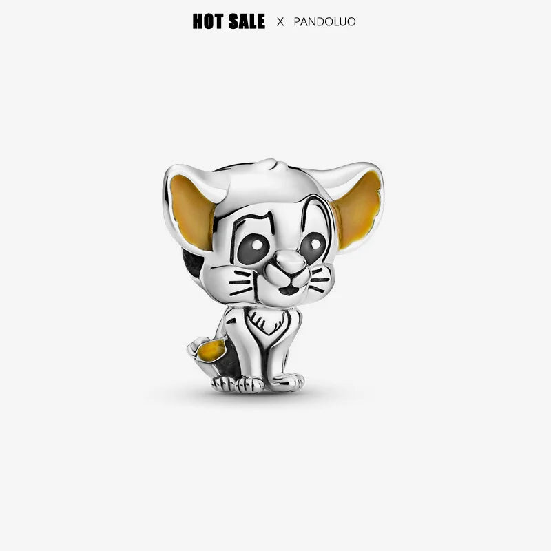 NEW in Charm Disney Cheshire Cat Charm beads Suitable for Original Women Stitch Bracelet Necklace Pendant Jewelry Holiday gifts