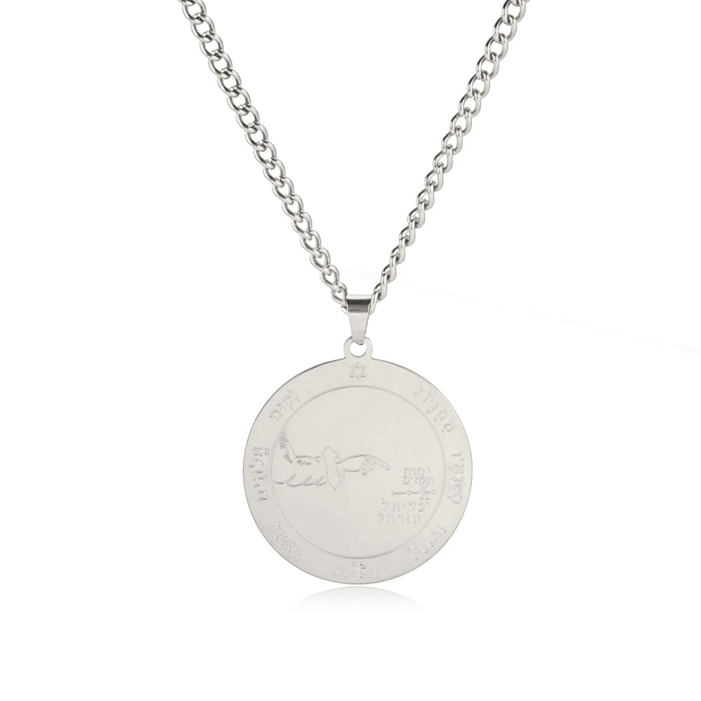 Schlüssel von Solomon Amulett Talisman Männer Halskette Erste Zweite Fünfte Siebte Pentagramm Der Jupiter Venus Mar Mond Halsketten Schmuck