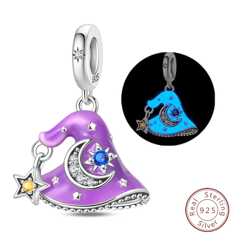 Halloween 925 Sterling Silver Design Charms Beads Pendants Suitable for Original Bracelet DIY Exquisite Making Jewelry