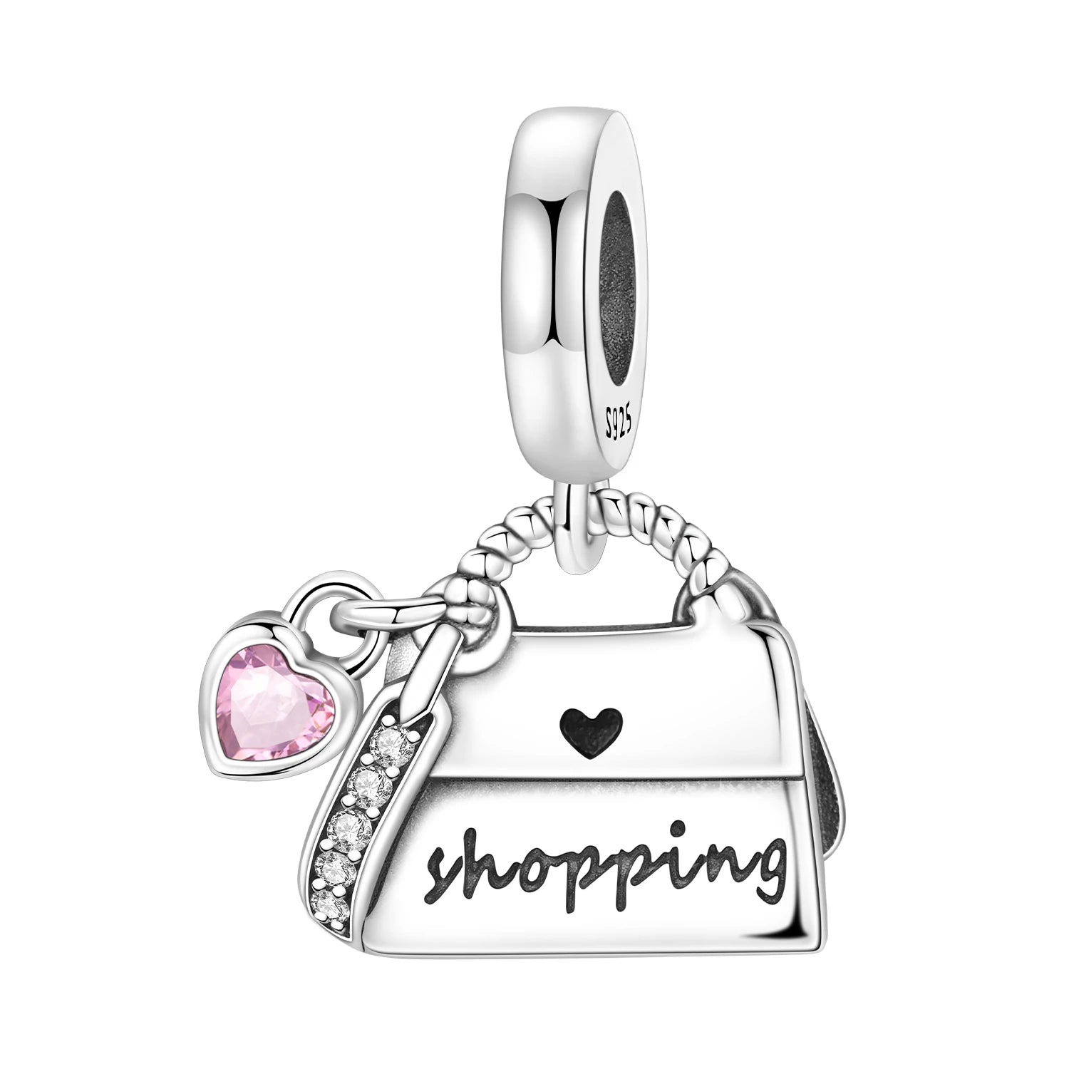 PANPOKI 925 Sterling Silver Classic Love Perfume Bottle Pendants Bracelet Charms Fit Women Jewelry Party Beads DIY Trendy Gifts