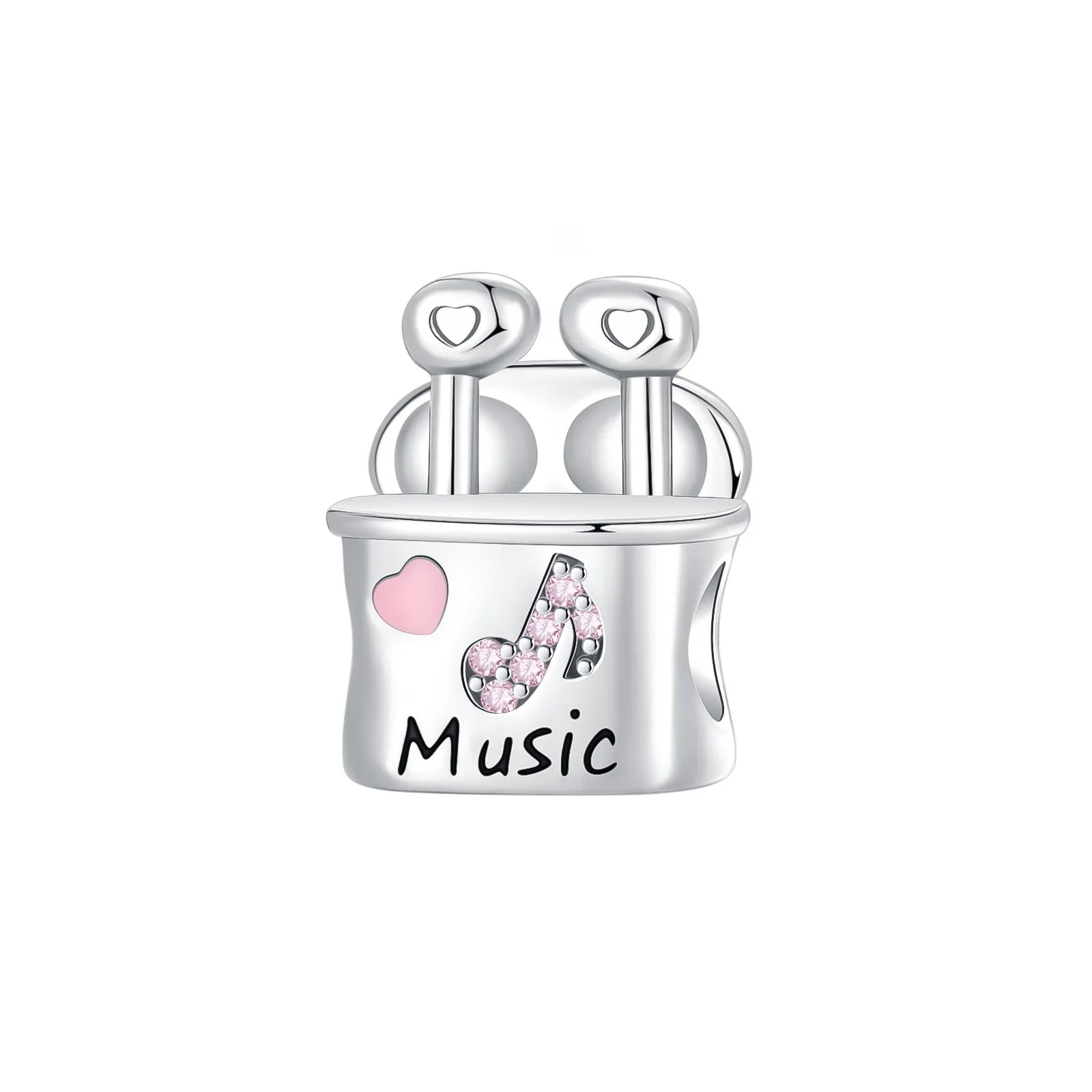 925 Sterling Silver Musical Instrument Charms Beads Piano Guitar Earphone Pendants Earrings Fit Bracelet DIY Fine Jewelry Gift