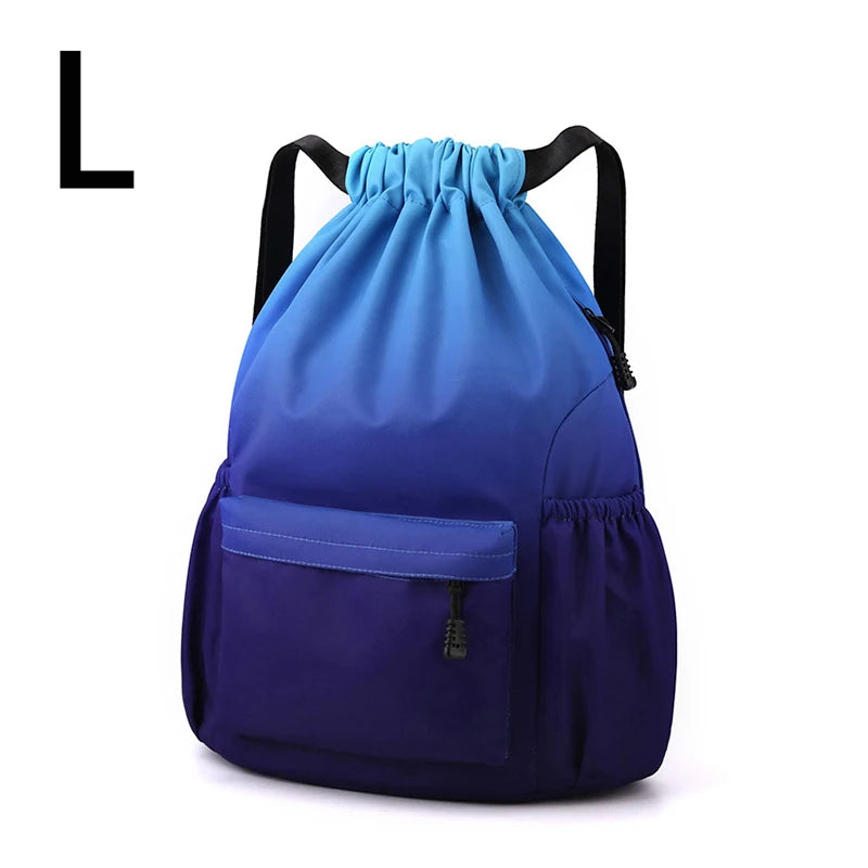 Bundle Pocket Backpack Waterproof Nylon Portable Sports Backpack Outdoor Camping Leisure Swimming Fitness Bag Student Schoolbag