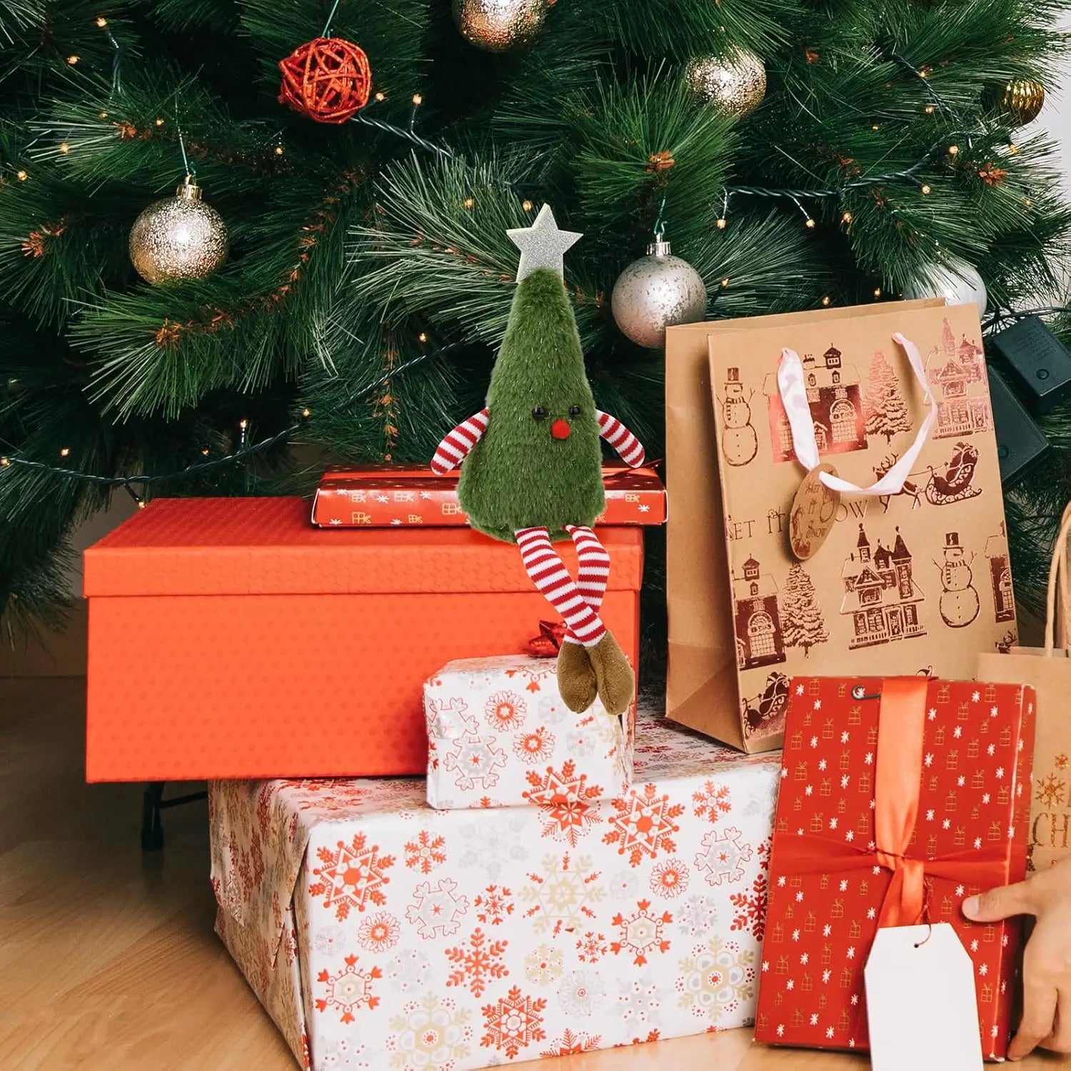 Christmas Decoration Long Legs Christmas Tree Doll Christmas Children Gift Hotel Mall Window Decoration Christmas Plush Ornament