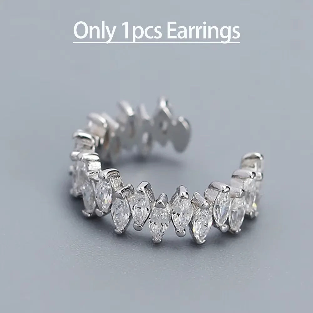 Serenity D Color Moissanite Earrings for Women Gift S925 Sterling Silver Freshwater Pearls Clip Earrings No hole to wear Jewelry - Madeinsea©
