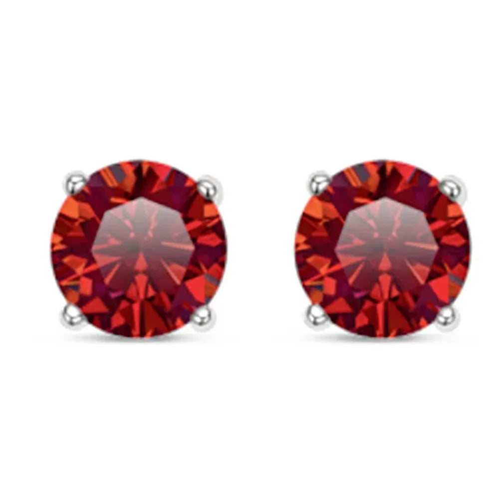 Serenity 0.5ct 1ct 2ct Four Claw Colorful Moissanite Earrings for Women 100% 925 Sterling Silver Plated 18K Stud Earring Jewelry - Madeinsea©