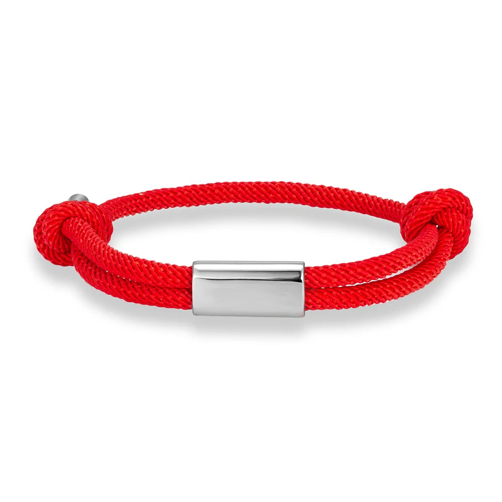 MKENDN Personalised Bracelet for Men Women Sailing Rope Bracelets Custom Birthday Gift for Her Him Handmade Boho Jewelry
