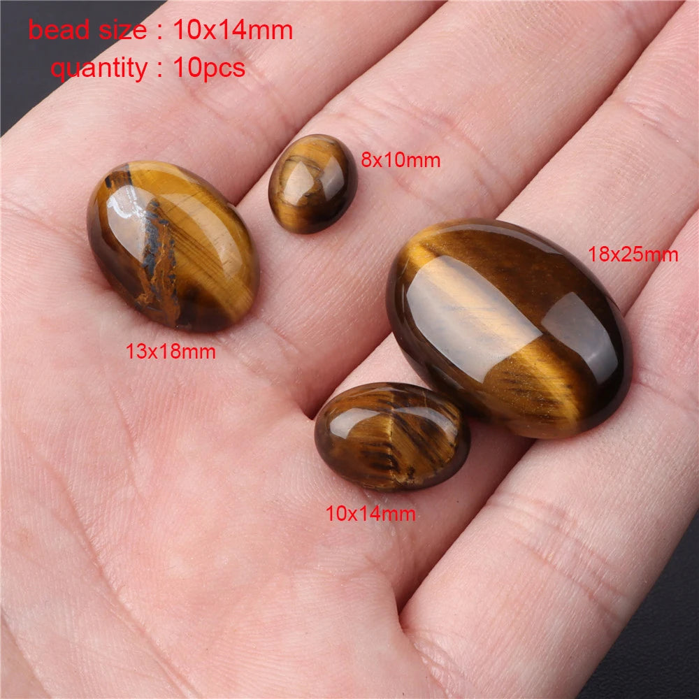 45 Kind Tiger Eye Stone Bead Natural Yellow Cabochon Round Faceted Square Loose Beads Fit Fashion Jewelry Making Handmade Supply