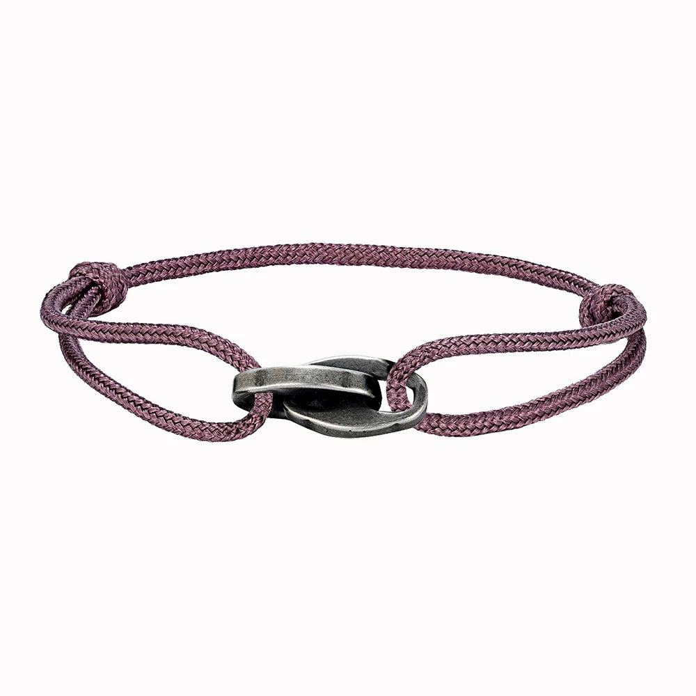 MKENDN Punk Style Surfer Bracelet Men Women Handmade Boho Summer Festival Jewelry Waterproof Cotton Chain Link Bracelet Gift