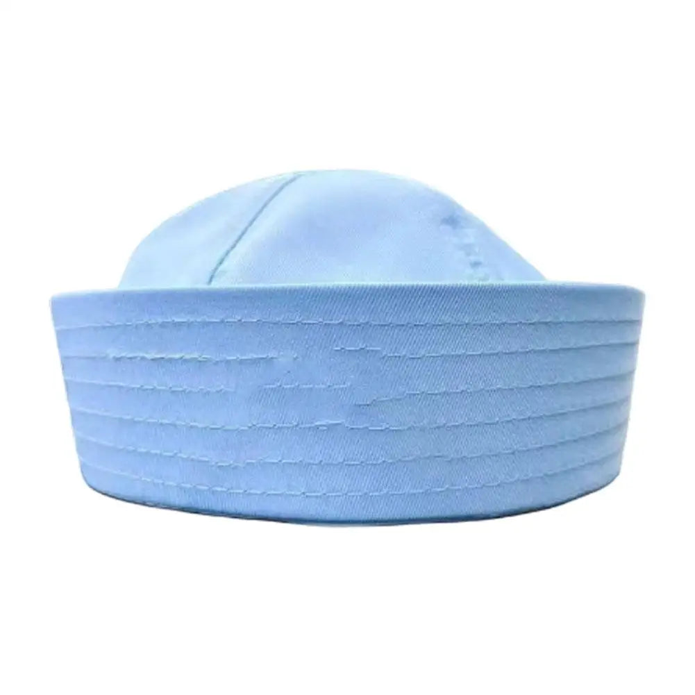 Casual Stripe Cosplay Sailor Hat UV Protection Breathable Comfortable Cosplay Sailor Hat for Men Women Reversible Flat Top Cap