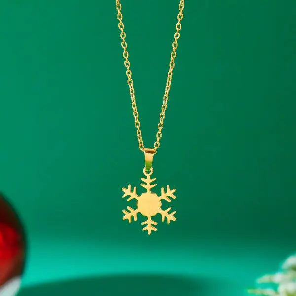 Frohe Weihnachten! Schneeflocken-Zirkon-Halskette für Damen und Herren, Elch-Weihnachtsbaum-Motiv, exquisite Schlüsselbeinkette, Schmuck für Silvester, Partys und Festivals