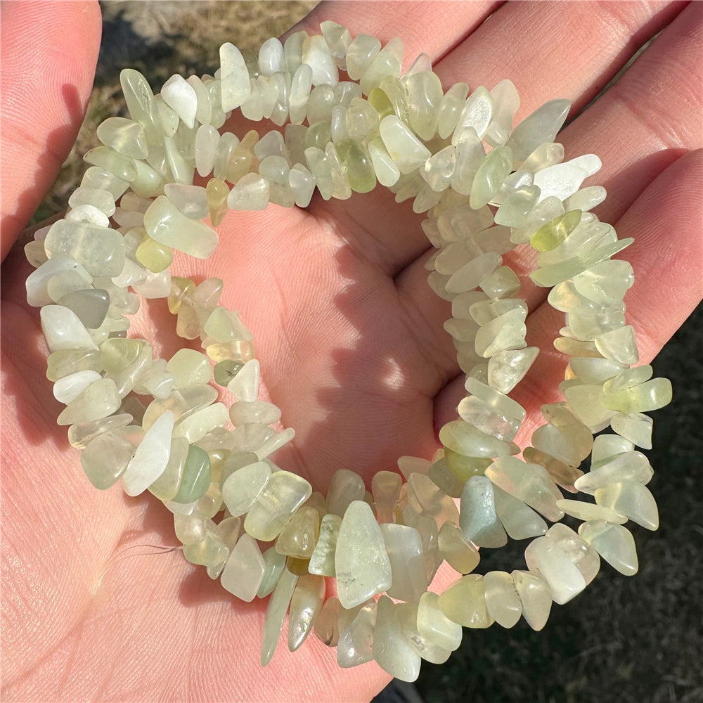 5-8mm Natural Blue Moonstone Beads White Cat Eye Crystals Opal Stone Loose Bead For Jewelry Making DIY Necklace Bracelet Rings