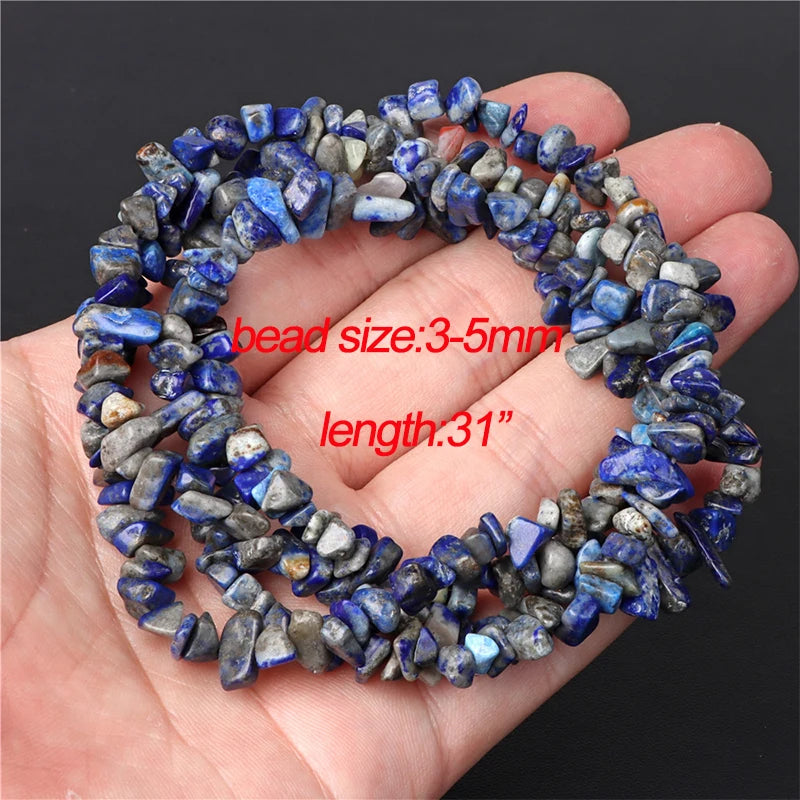 Natural Lapis Lazuli Bead Blue Round Tube Faceted Loose Spacer Stone Beads For Jewelry Making DIY Handmade Bracelets Necklace