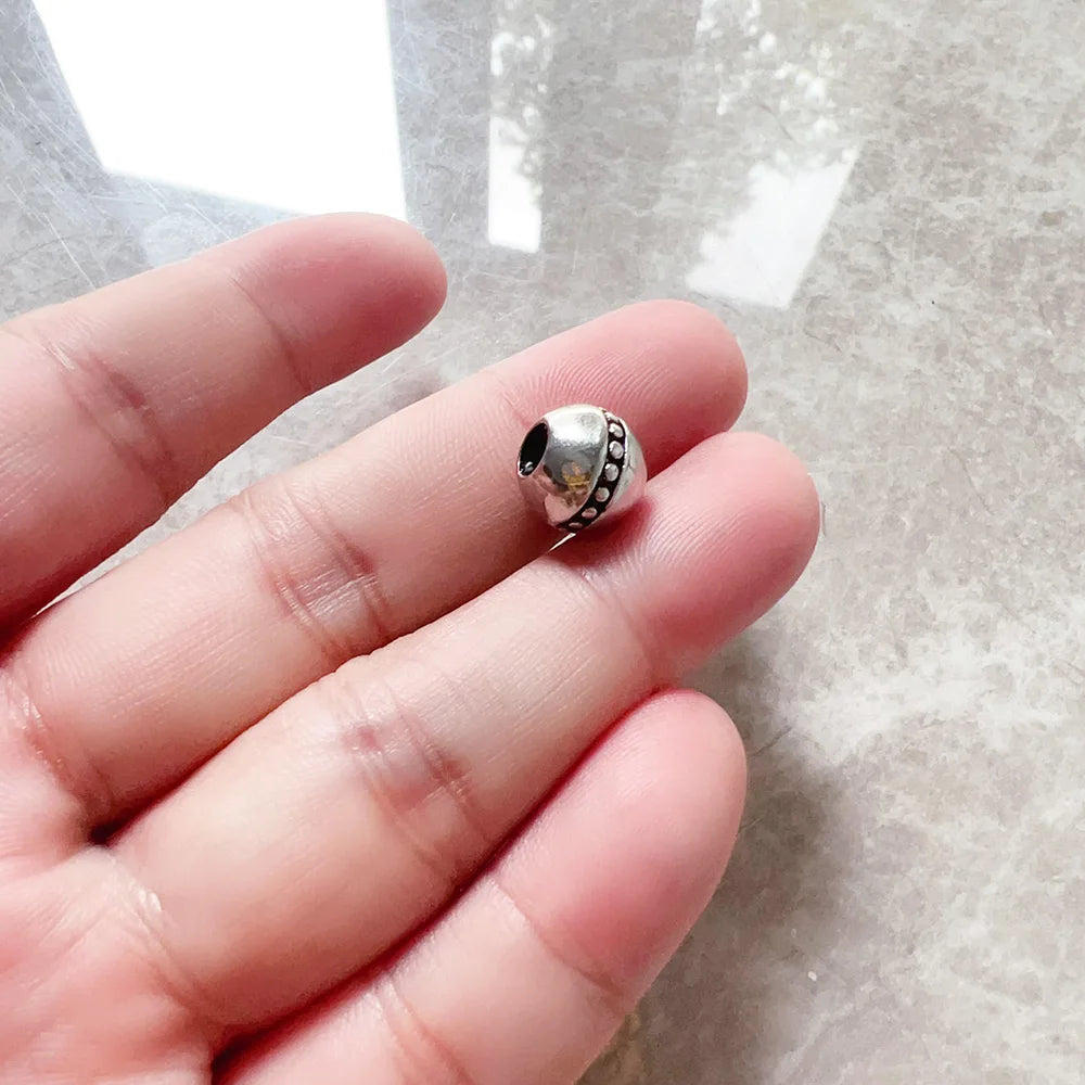 Bead Rebel Dots Fine Jewelry Punk 925 Sterling Silver Gift Lucky Charm For Women Men - Madeinsea©