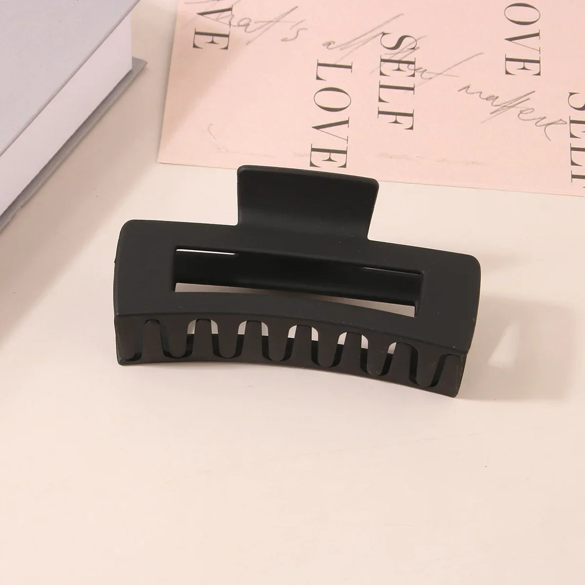 10.5CM Solid Hair Claw Elegant Hairpins Barrette Crab Hair Clips For Women Girls Korean Square Headwear Simple Hair Accessories