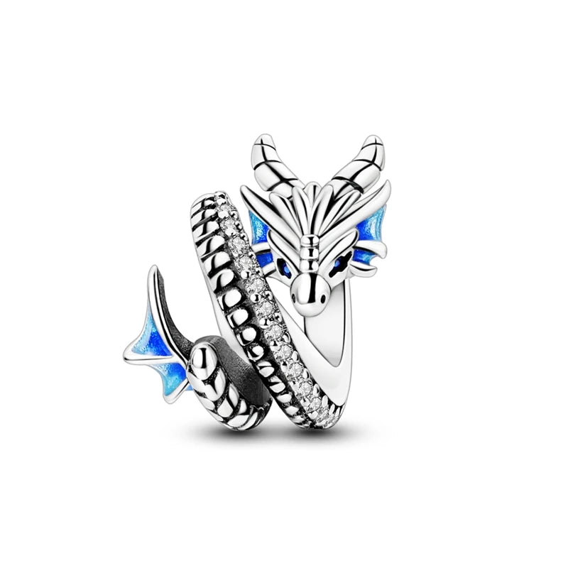 New Original Charms Beads Pendant 925 Silver Sterling Dog Cat Firefly Butterfly Dragonfly Charm For Woman Fashion Jewelry Making