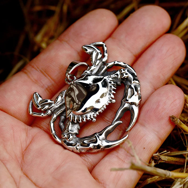 Stainless Steel Crab Pendant - Madeinsea©