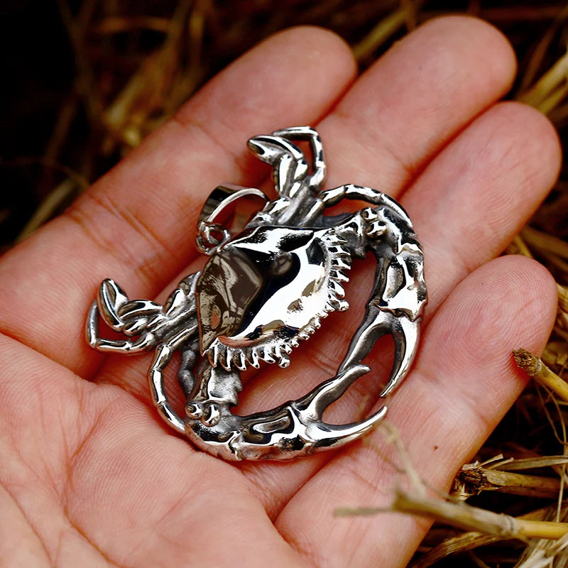 Stainless Steel Crab Pendant - Madeinsea©