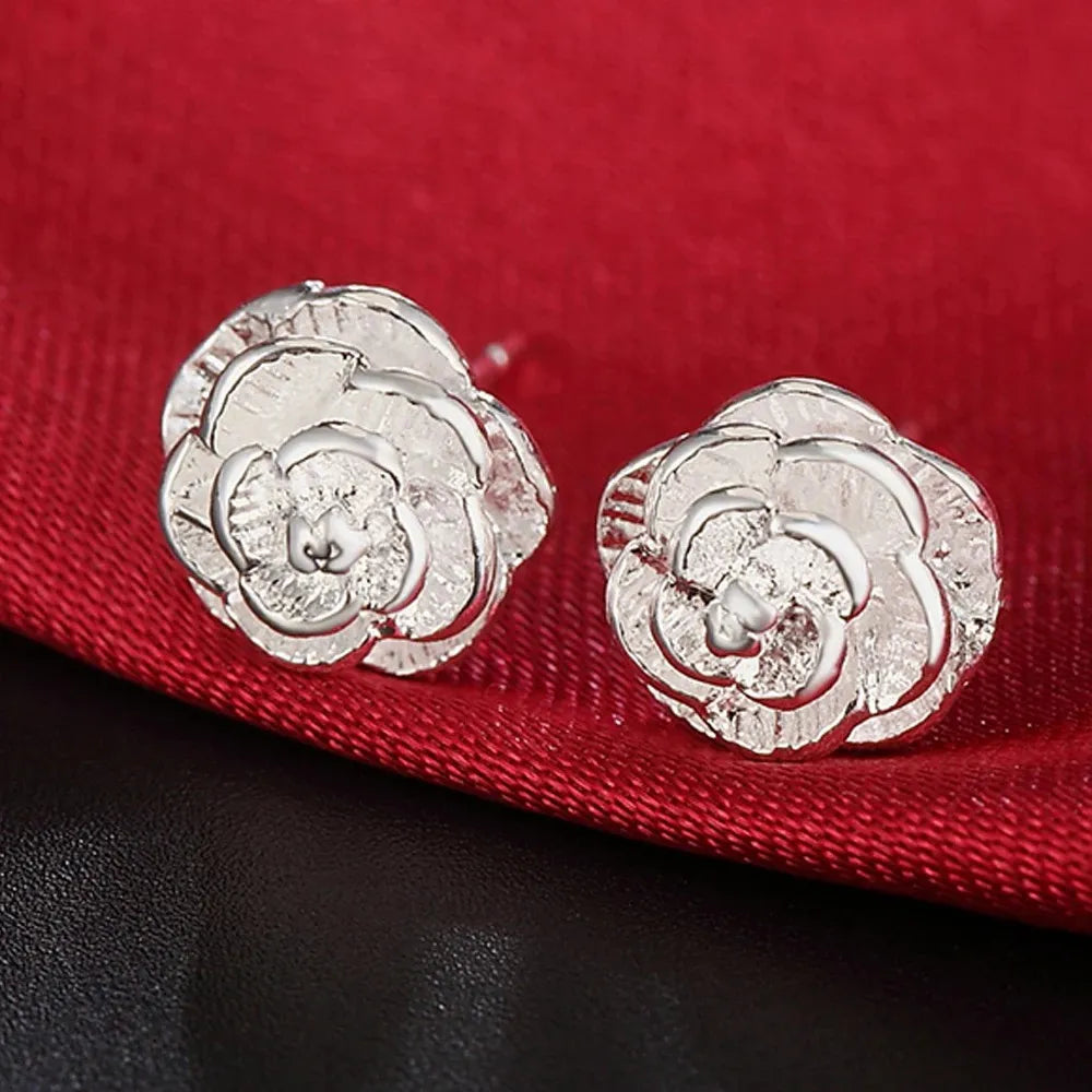 Top Quality 925 Sterling Silver Earrings Simple Round Circle Hoop Earrings For Woman Fashion Wedding Engagement Charm Jewelry - Madeinsea©