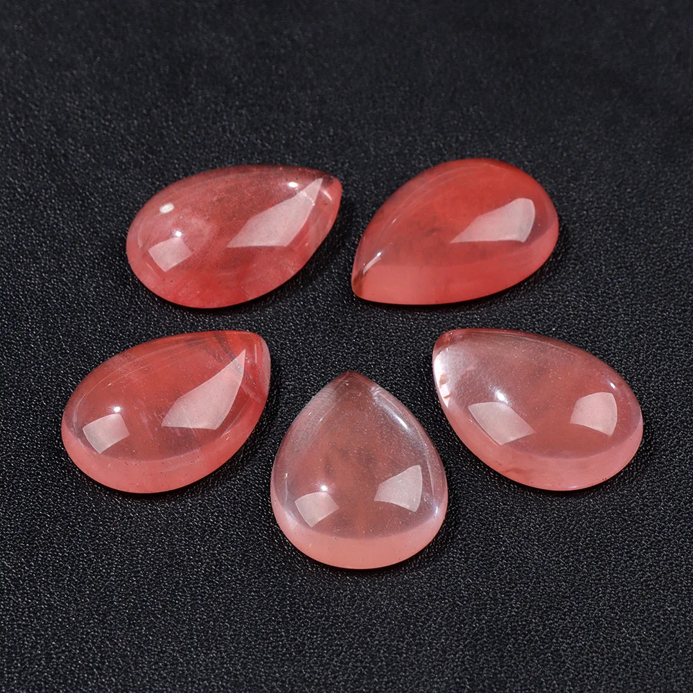18X25MM Multi-color Natural Stone Cabochon Water Drop Shape Agat Quartz Opal Cabochons Stone For Jewelry Making DIY Accessories