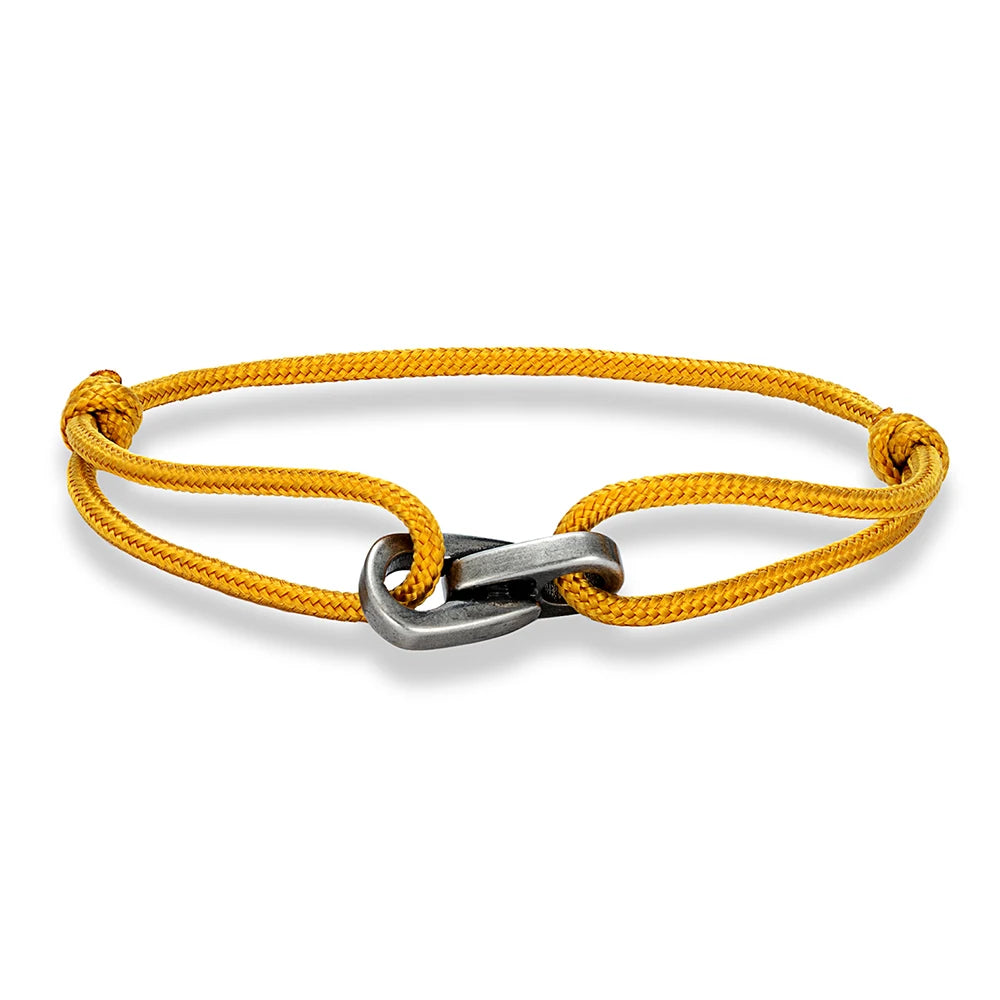 MKENDN Vintage Oxidized Black Chain Link Rope Bracelet Men Women Stainless Steel Motorcycle Jewelry Water Drop Accessories Gifts
