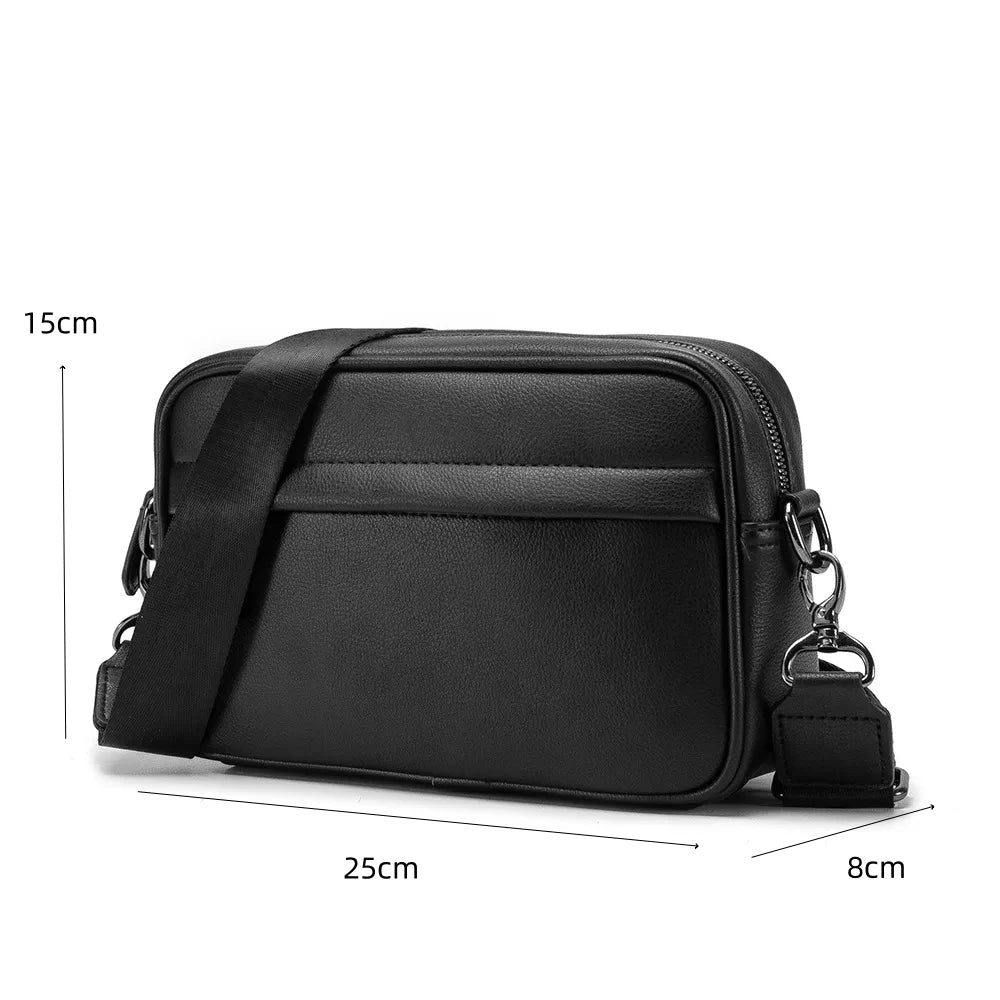New Fashion Backpack Men Luxury Solid Leather Men's Backpack Business Travel Laptop Backpack Male High Capacity School Bag