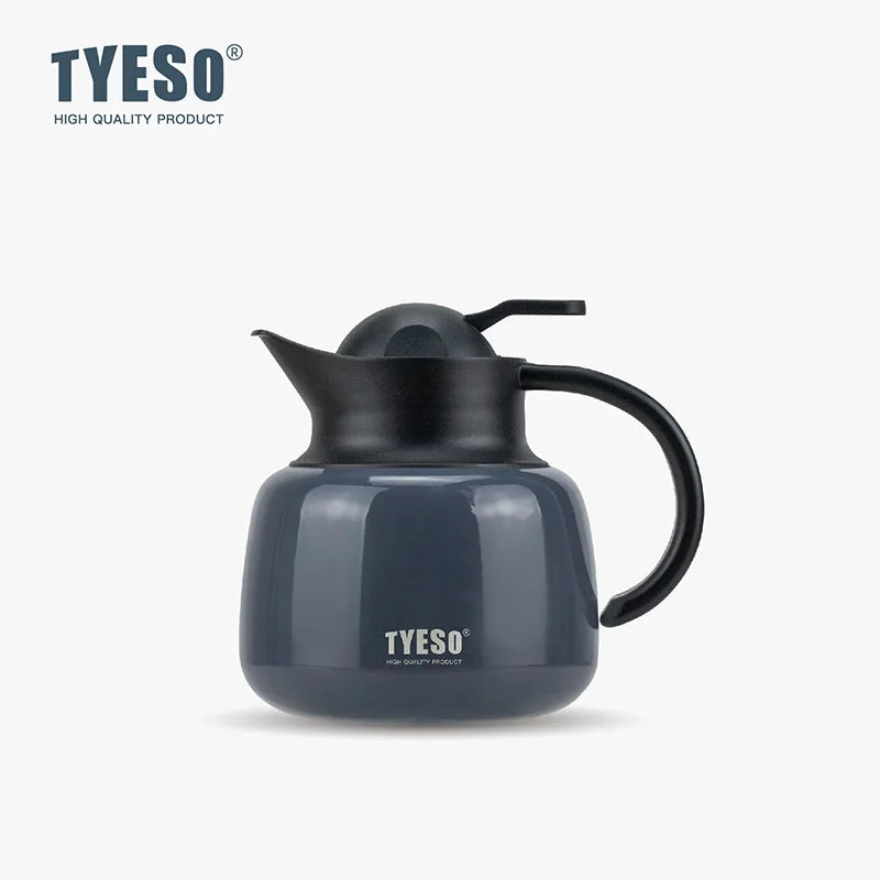 Tyeso Stainless Steel Tea Thermos Heat/Cold Retention Tea-Water Separation Infuser Large Capacity Teapots For Coffee Travel Gift