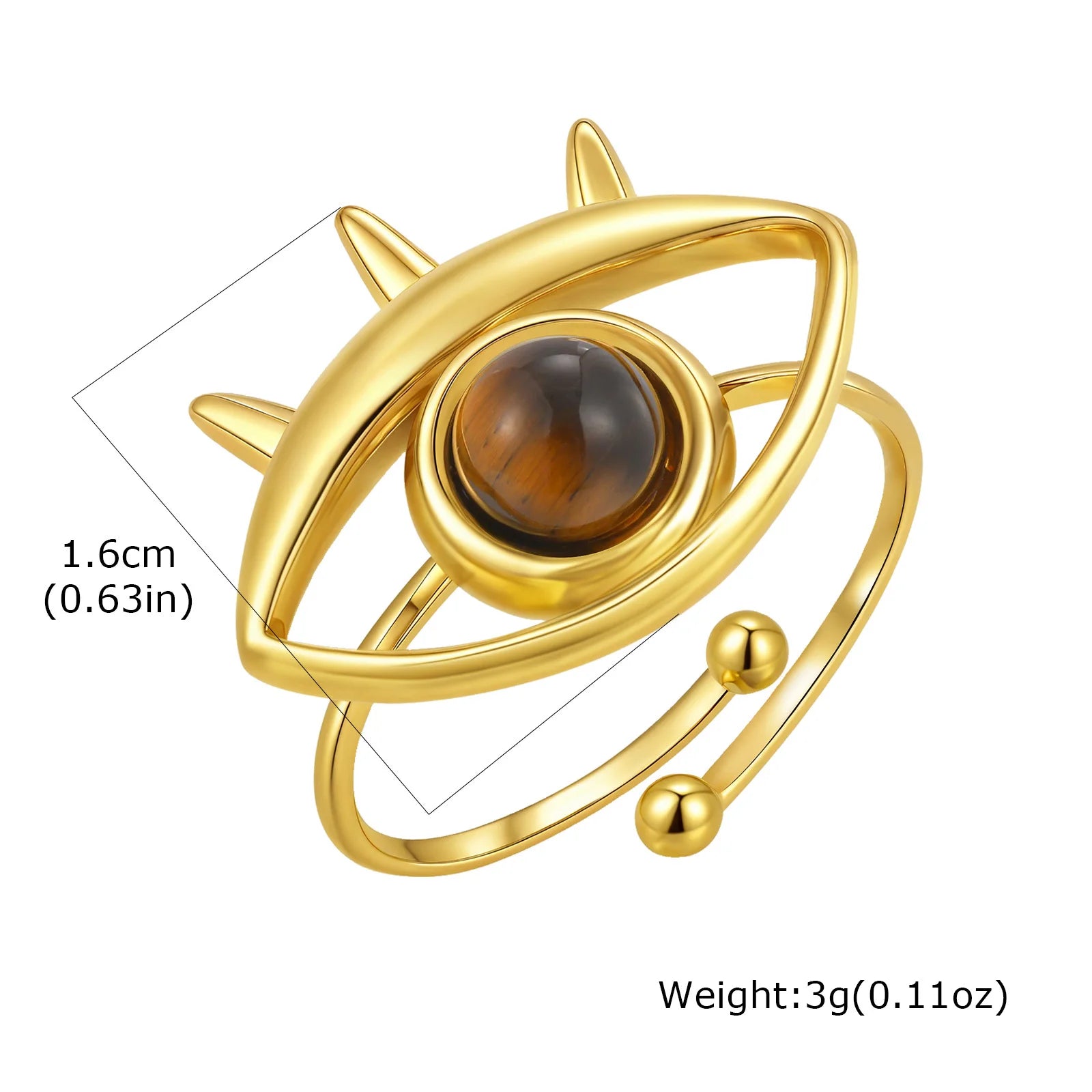 Vnox Elegant Natural Stone Stainless Steel Rings Fashion Colored Pearl Opal Turquoise Rings For Women Retro Waterproof Jewelry