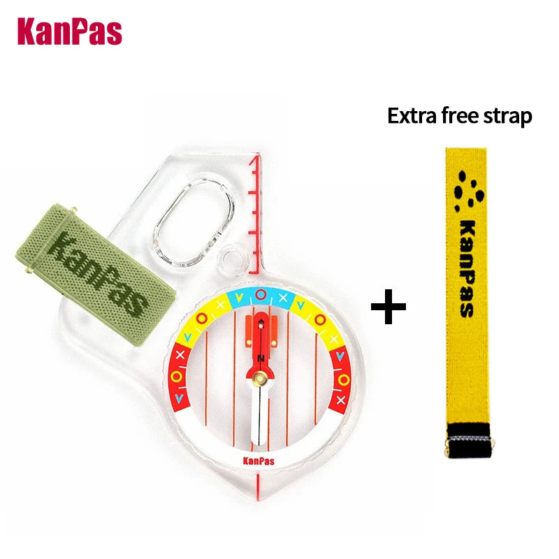 KANPAS Basic and Beginner's Orienteering thumb compass, Orienteering Primary Compass, MA-40-FS, Durable Sport Compass