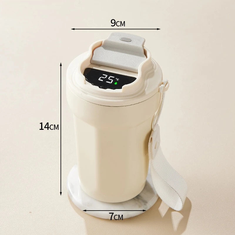 Smart Temp Display Stainless Steel Tumbler Vacuum Insulated Coffee Cup Travel Mug for Tea Thermos Cups Thermal Hot Water Bottle