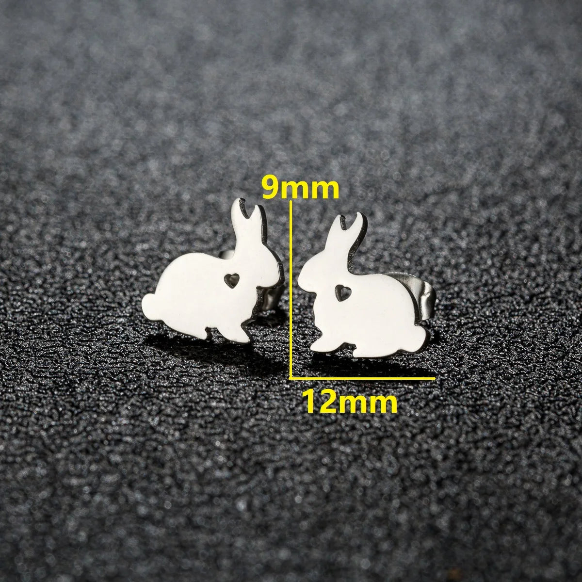 Cute Animal Paw Rabbit Carrot Stainless Steel Earrings Studs Woman Charms Trendy Jewelry Decoration Birthday Party Gift for Girl