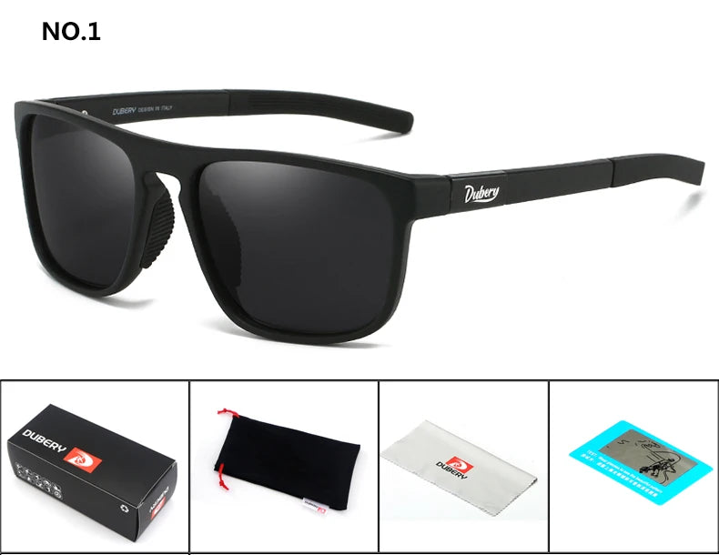 DUBERY 2025 New Fashion Polarized Sunglasses UV400 Protection Men Women Retro Classic Driving Outdoor 9 Colors Model 578